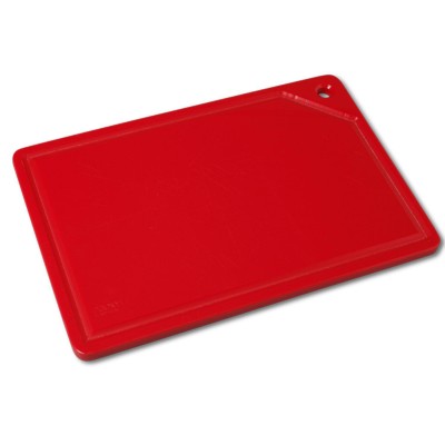 Placa de corte vermelha com canaleta 10mmx300mmx500mm Solrac